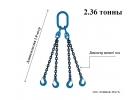 Строп 4сц-паук 2.36 тн. 1 м